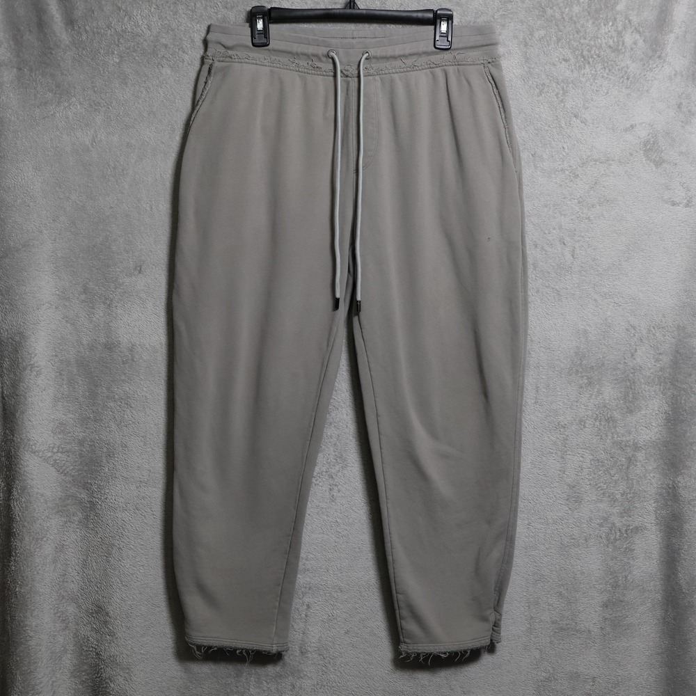 ATM Joggers Mens XXL Gray Anthony Thomas Melillo Raw Hem Cotton Sweatpants